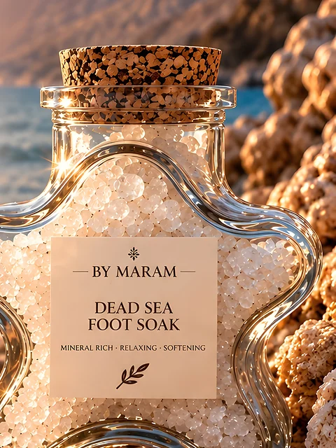 Dead Sea Foot Soak: the star-shaped jar of salt